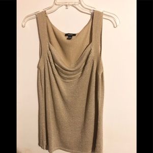 Gold Metallic Tank Top